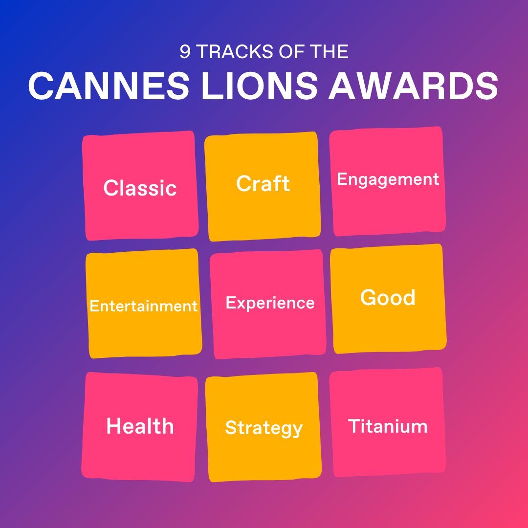 9 tracks of the Cannes Lions Creativity awards 