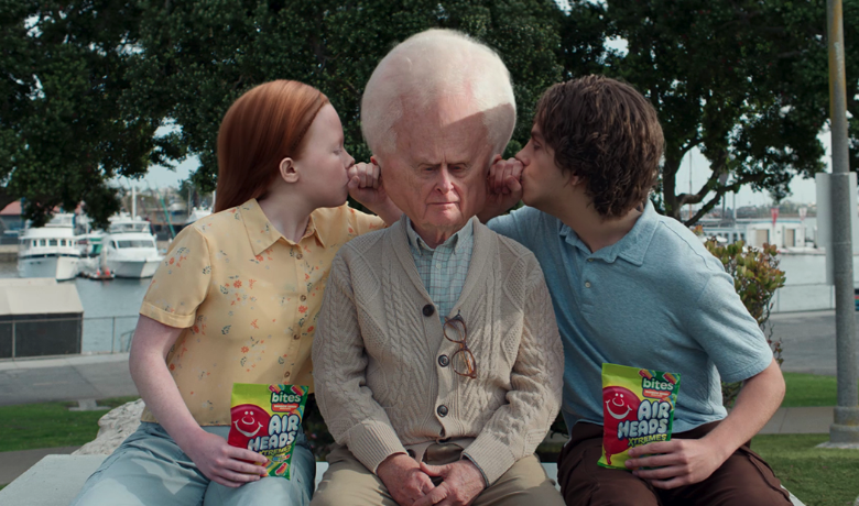 Airheads head inflation grandpa ad