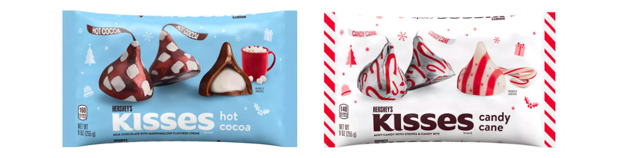 Hersheys kisses two flavors