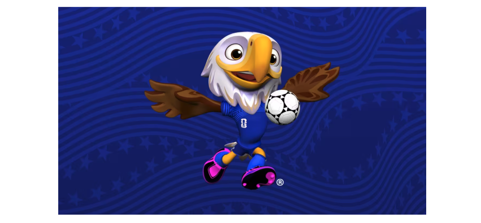 FIFAs Clutch the Bald Eagle mascot