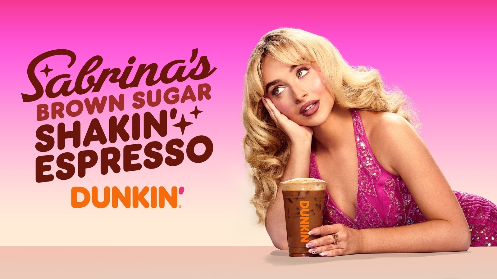 Dunkin campaign x Sabrina Carpenter