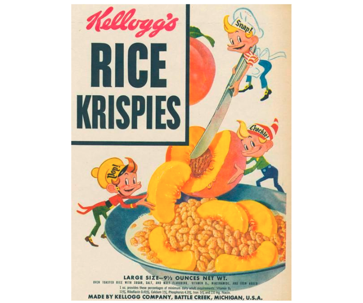 Kellogg's 1930s cereal box