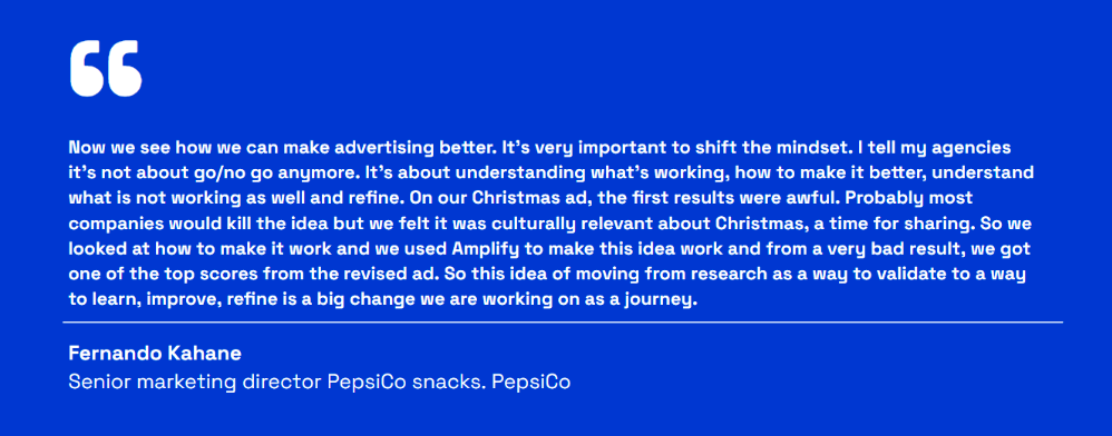 PepsiCo christmas ad quote