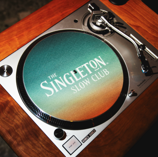  A turntable with The Singleton Slow Club on it