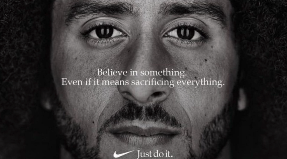Nike campaign featuring Colin Kaepernick