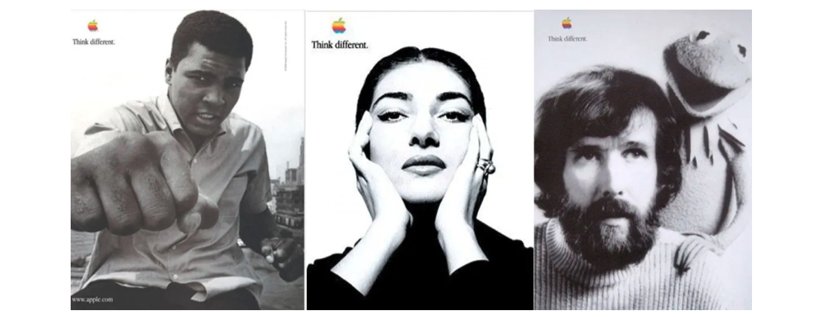 Think Creative ads featuring cultural icons
