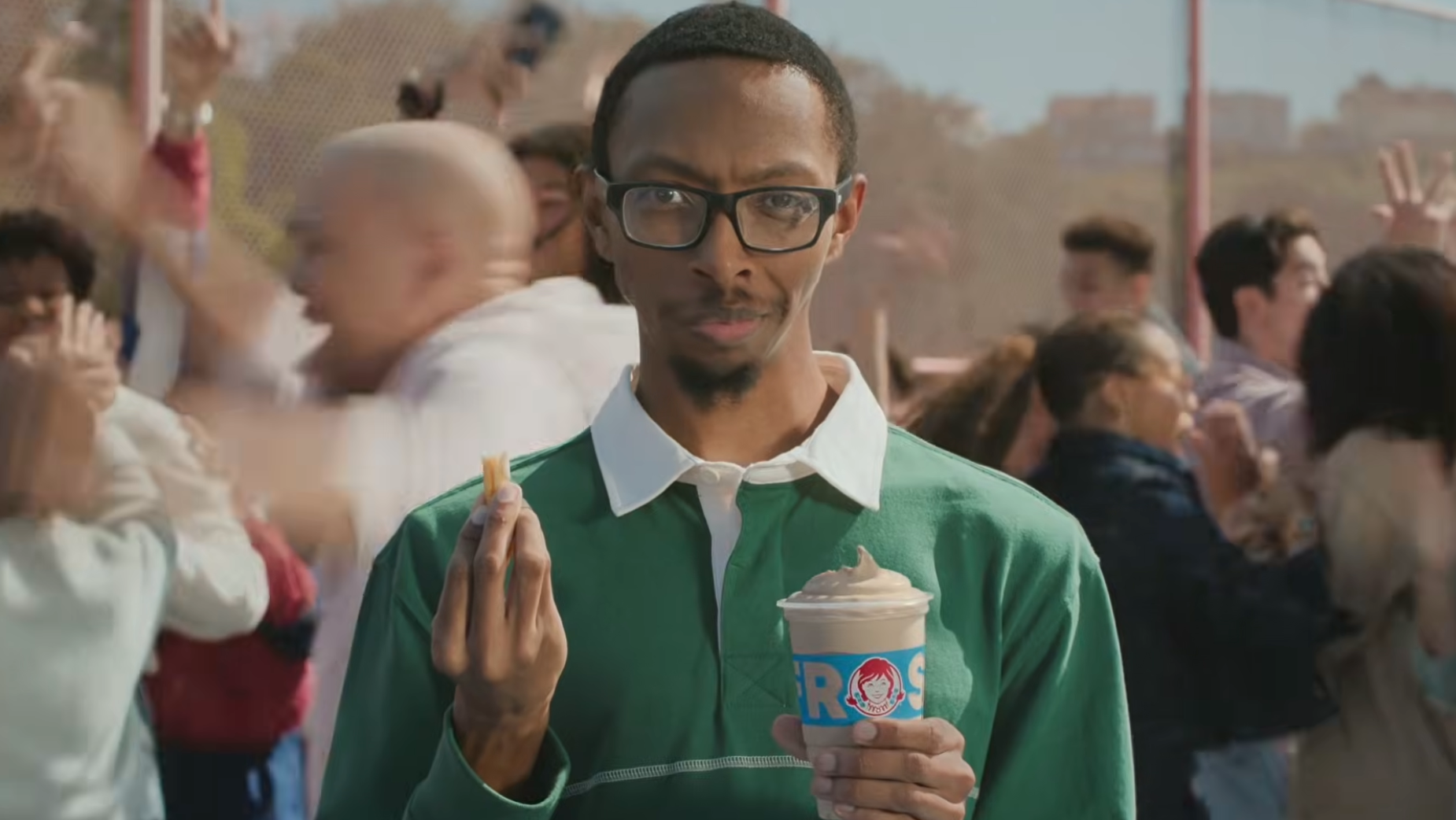 Wendy's 2026 March Madness campaign image of the dunk