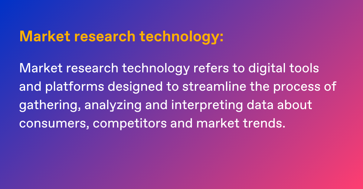market research technology definition