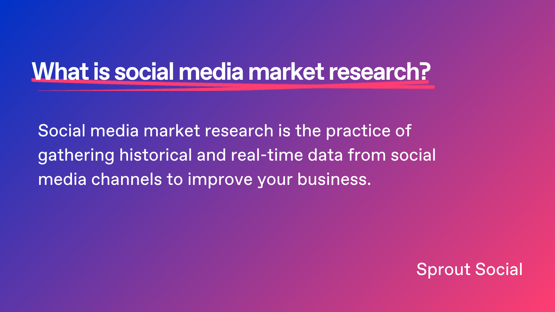 image definition of social media market research